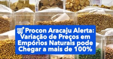 Procon Aracaju Alerta: Variação de Preços em Empórios Naturais Pode Chegar a Mais de 100%